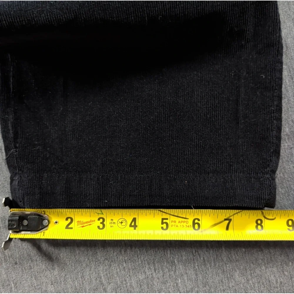 Vtg 90s Club Room Black Corduroy Pants Mens 36x30 Trousers Baggy Preppy Y2K